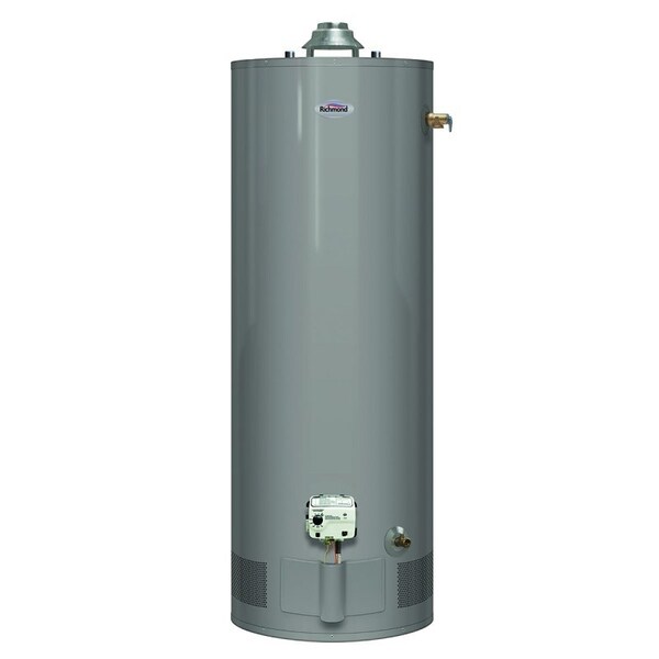 Richmond Essential Series Gas Water Heater, Natural Gas, 29 gal Tank, 52 gph, 32000 Btuhr BTU 6G30-32F3 - main