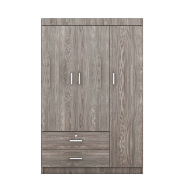 Homeroots Gray Solid and Manufactured Wood Bedroom Set 592874 - main