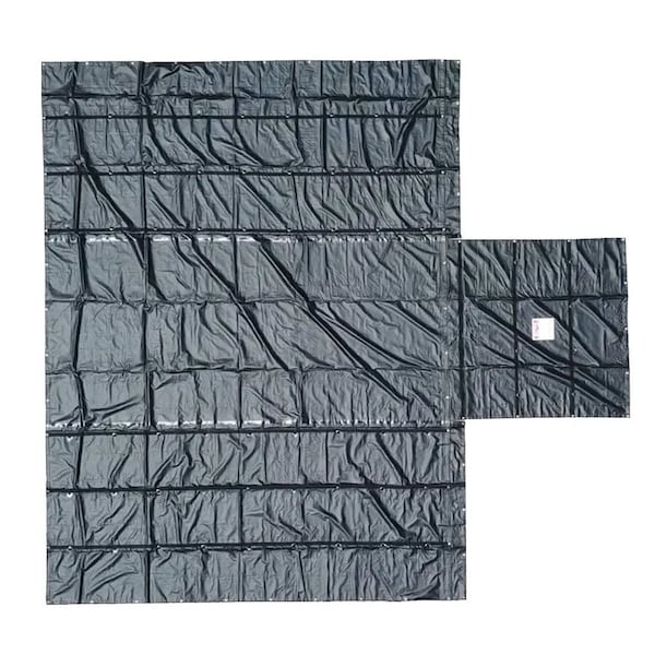 Mytee Products Airbag / Parachute Fabric UltraLight Lumber Tarp 20 x 27 6ft Drop- Black Airbag Fabric LT6FT-AB - main