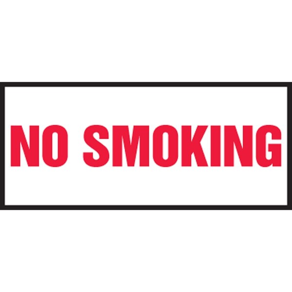 Accuform SAFETY LABEL NO SMOKING 3 in X 7 in LSMK578VSP - main