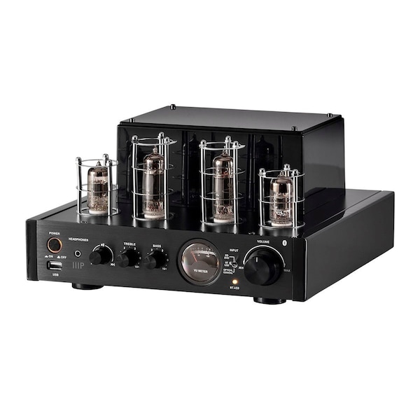 Monoprice 25 Watt Stereo Hybrid Tube Amplifier 2019 Edition with Bluetooth_ Opti 38360 - main