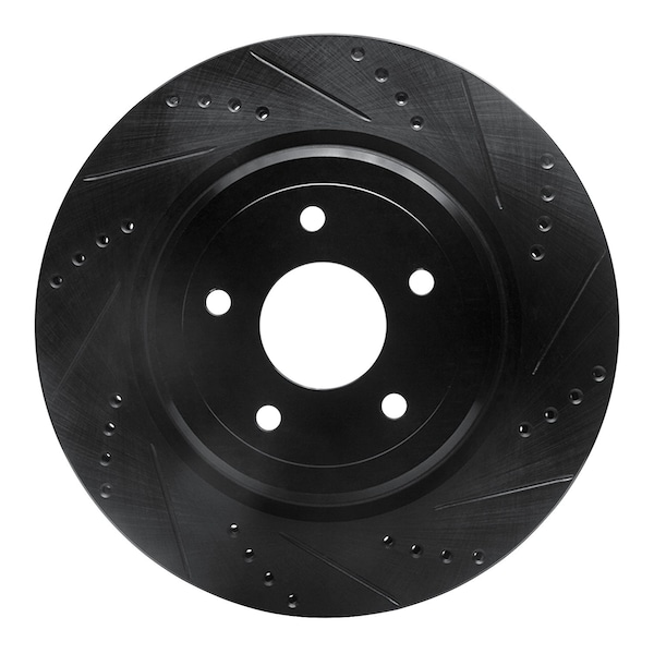 Dynamic Friction Co DFC Brake Rotor - Drilled and Slotted - Black 633-47035R - main