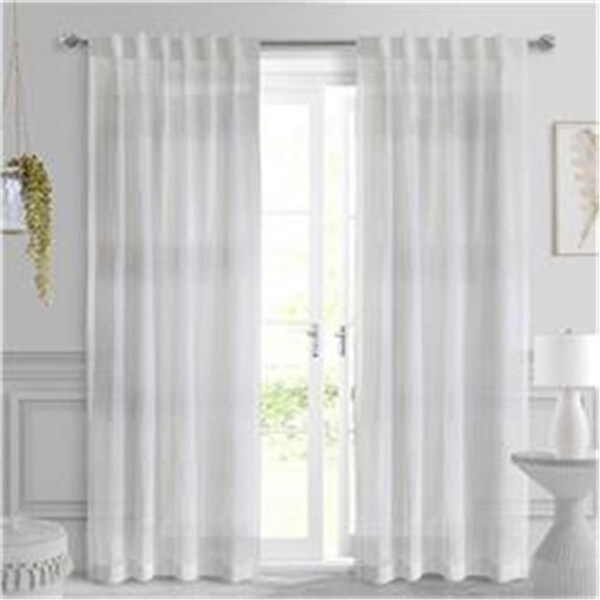 Habitat 52 x 84 in. Lindsey Back Tab Curtain Panel, White 71984-142-52-84-001 - main