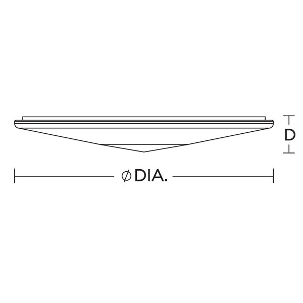 Afx Alpine - LED Flush Mount - 21in - Satin Nickel ALPF21LAJUDSN - main