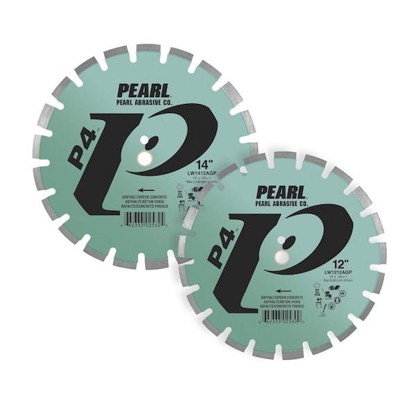 Pearl P4 Asphalt and Green Concrete Blade 16 x .125 x 1, 20mm LW1612AGP - main