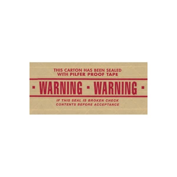 Bubblefast 3'' x 450' ''Warning'' Tape Logic Grade 7500 Messaged Reinforced Water Activated Tape, 10PK BFT9077500P - main