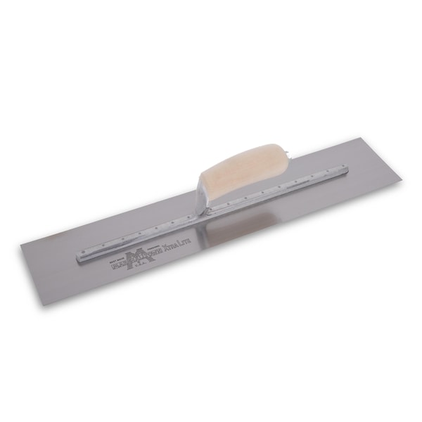 Marshalltown Concrete Finishing Trowel, High Carbon Steel Trowel, Concrete Trowel, 18 x 4 inch Trowel MXS81 - main
