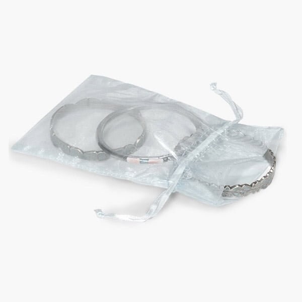 Nashville Wraps Light Blue Organza Favor Bags, 4x6, 10PK B00120 - main