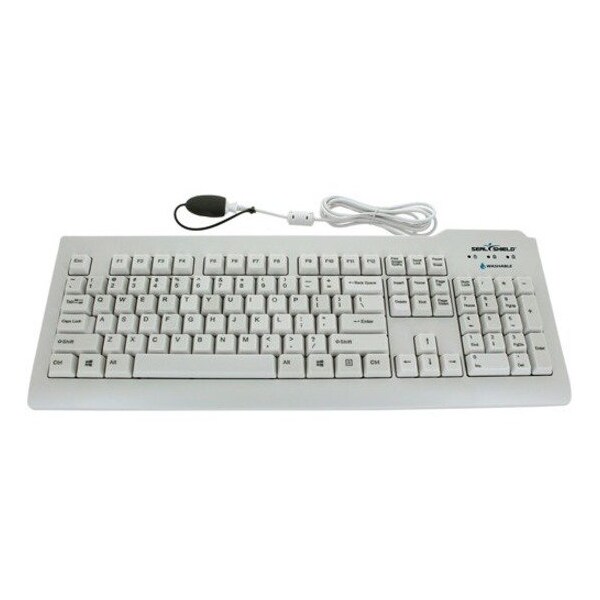 Sealshield Seal Shield Silver Seal Glow Waterproof Keyboard Long Cable SSWKSV207GL - main