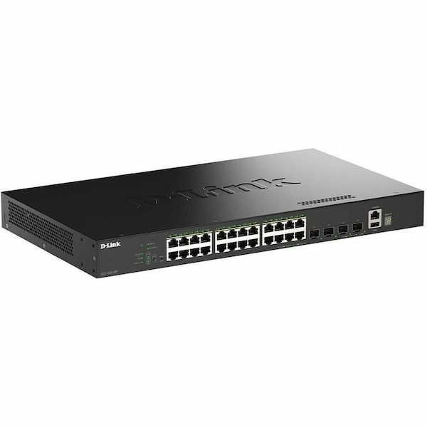D-Link 24 PORT 1G STACKABLE MANAGED POE SWITCH 4 X 10G SFP+ DGS-1530-28P - main