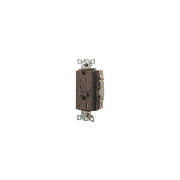 Hubbell 15A Self-Test GFCI Receptacle, White GFT15 - main