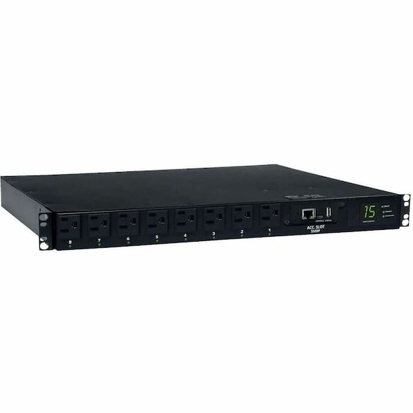 Eaton Tripp Lite Series 1.4kW Single-Phase Switched Automatic Transfer Switch PDU, 2 120V 5-15P 15A PDUMH15ATNET - main