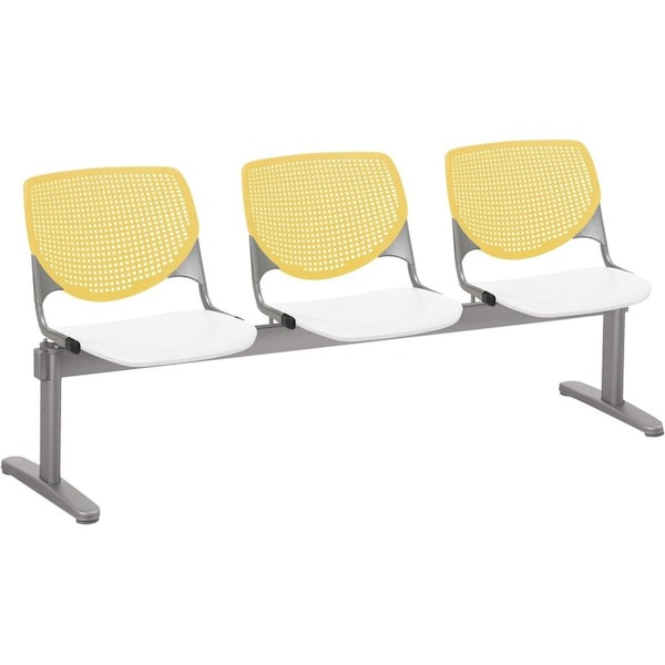 Kfi Kool Beam Seat Beam Seating, 71 in W 22" L 31" H, Polypropylene Seat 2300BEAM3-BP12-SP08 - main