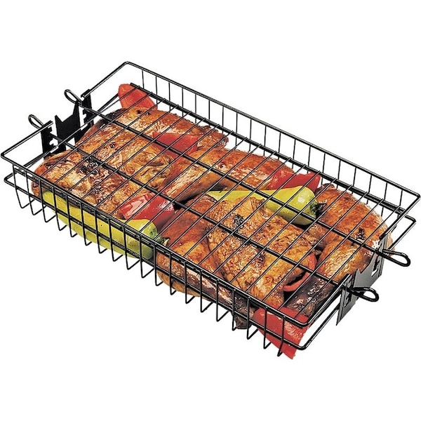 Grillpro Flat Spit Basket, Non-Stick 24785 - main