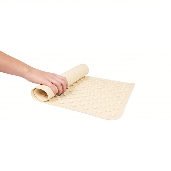 Hospitality 1 Source H1S Rubber Bath Mat, Small Ecru 14x22 1422BM-EC - main
