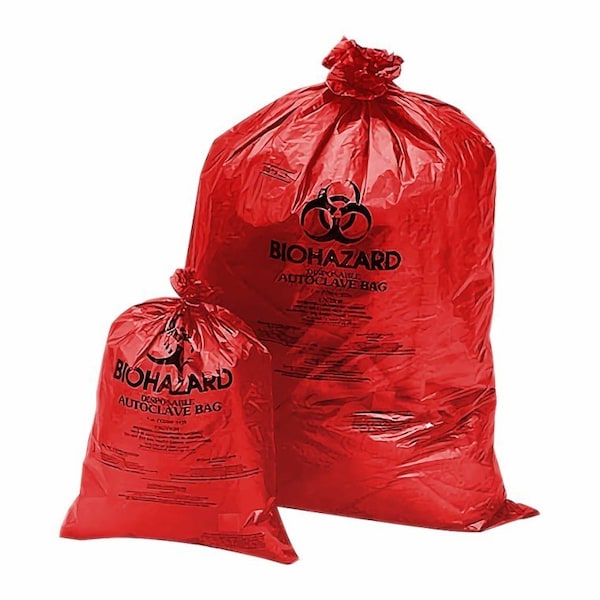 Jorgensen Laboratories Biohazard Disposal Bags, 20-30 Gallon, 50PK J1067B - main