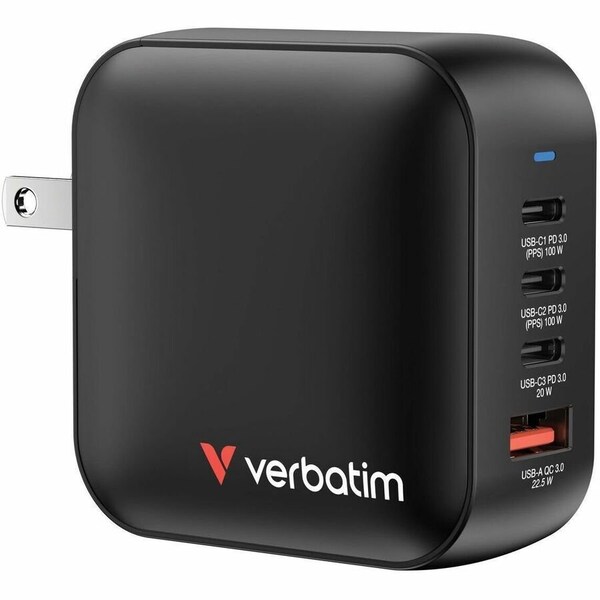Verbatim Mini GaN Charger 100W 4 Por 32231 - main