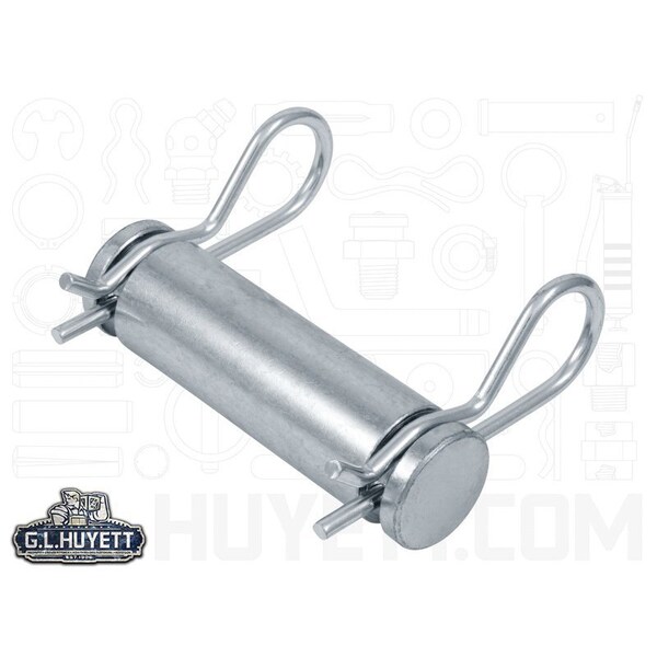 Huyett Grooved/Drilled Headless Pin, Zn Plt, 1 Dia x 3.807 Overall L x 3 Eff L x .188 Hole Dia HLPC-1000-3000 - main