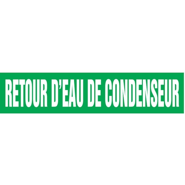 Accuform FRENCH PIPE MARKER RETOUR D'EAU DE CRPK243STB - main