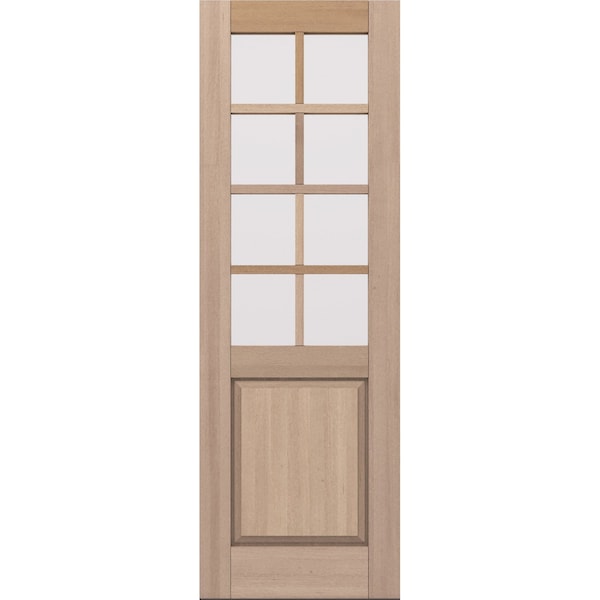 Doornmore G5008, 33.75" x 98" ( 32" Door) Left Hand, Mahogany SDL 8 Lite, 1/2 Lite Exterior Door G5008-SW-3296_1_LI - main
