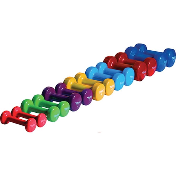 York Barbell Vinyl Fitbell, Light Blue - 5 lbs YO626695 - main