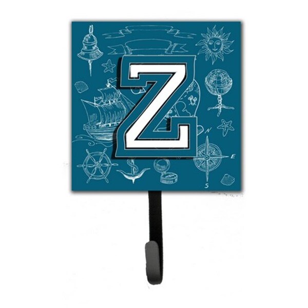 Carolines Treasures Letter Z Sea Doodles Initial Alphabet Leash and Key Holder CJ2014-ZSH4 - main