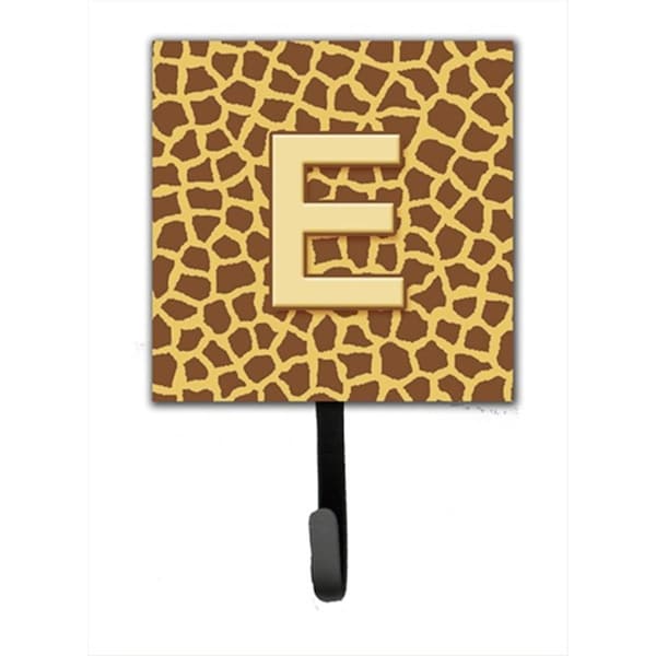 Carolines Treasures Letter E Initial Monogram - Giraffe Leash Holder Or Key Hook CJ1025-ESH4 - main