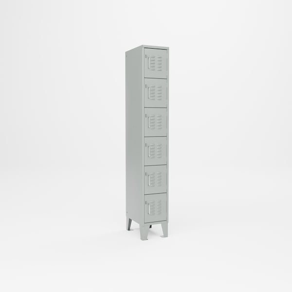 Pucel Multi Tier Locker, 12 in W x 72 in H x 18 in D, Black MTL-1218-72 - main
