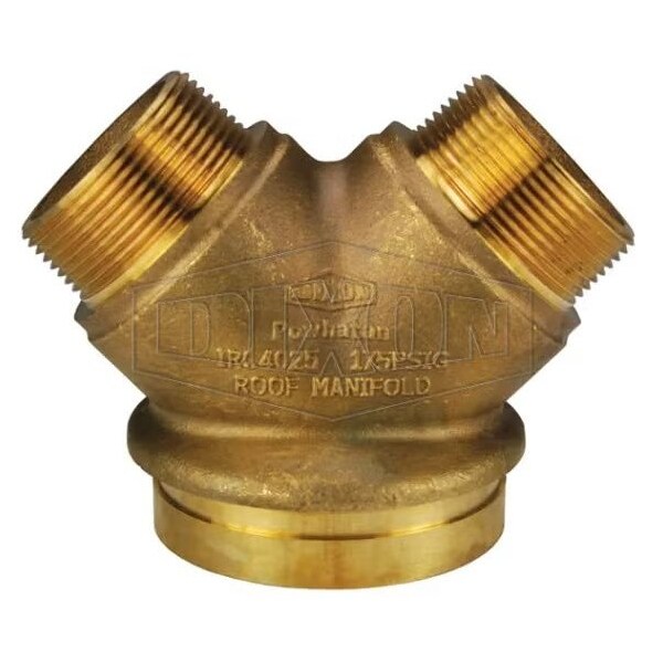 Dixon The Right Connection 26-294 2-Way Roof Connection Back Outlet, 4 x 2 2-1/2 in, Groove x MNST, Cast IRC4025GF - main