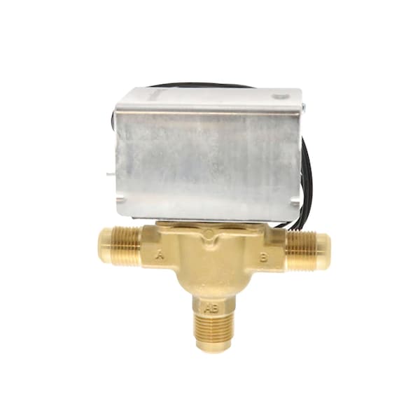 Resideo Valve Zone 3Way Diverting 24Vac 1/2'' flare 24v spring return brass body 18'' lead manual opener 4cv V8044A1002 - main
