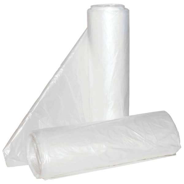 Aluf Plastics HiLene AntiMicrobial Can Liner, 30 x 37 in, 20 to 30 gal Capacity, HDPE, Clear HCR-303713C - main