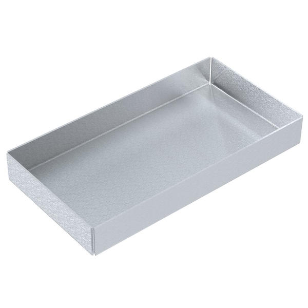 Vestil Aluminum Drip Pan For Hydraulic Pail Crusher Models Silver HPC-DPN - main
