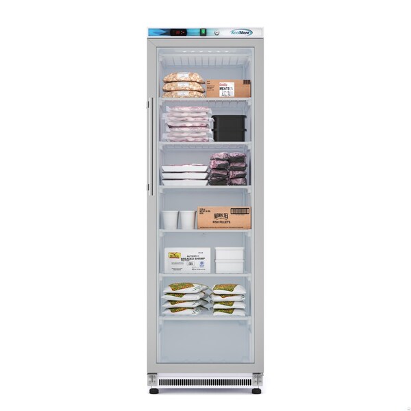 Koolmore 12 Cu. ft. Commercial Freezer with Glass Door in White - Manual Defrost KM-FMD12WGD KM-FMD12WGD - main