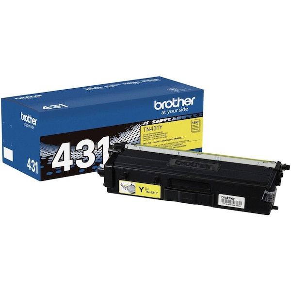 Brother Yellow Toner Cartridge 1,800 Yield TN431Y - main