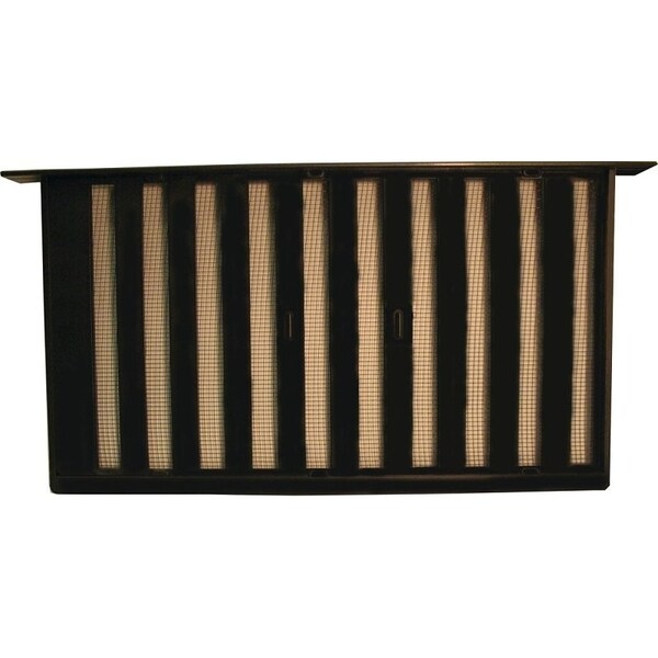 Bestvents Witten Vent Foundation Vent, Mesh Grill, Aluminum, Black Oxide 327BL - main