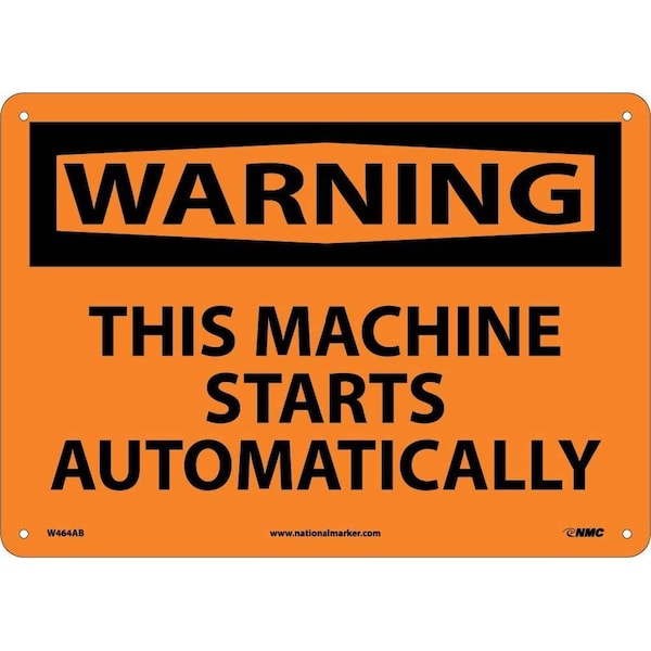 Nmc Warning This Machine Starts Automatically Sign W464AB - main