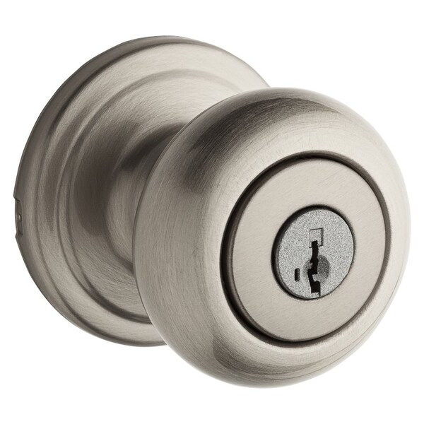 Kwikset Signature Series Keyed Entry Knob, Steel, Satin Nickel 740H15SMT6AL/RCS - main