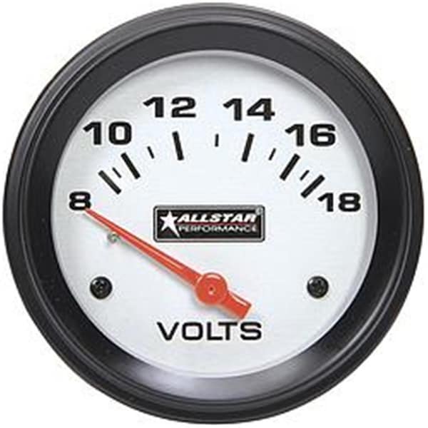 Allstar Performance 2.62 in. 8-18V All Volt Meter Gauge ALL80099 - main