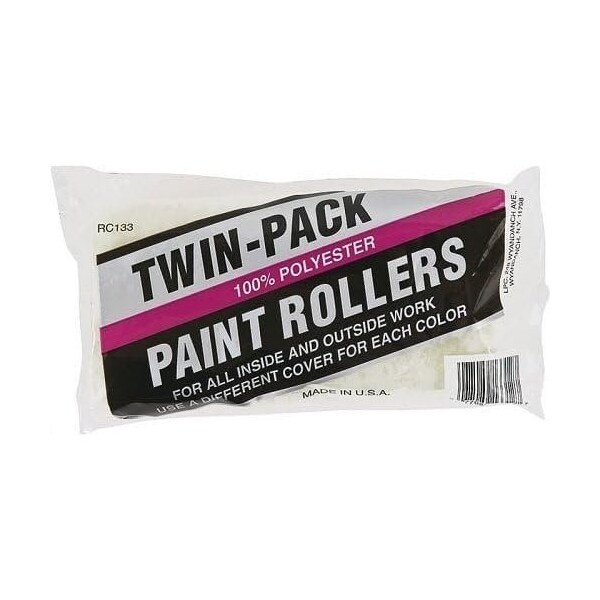 Linzer Products RC 133-0900 3/8in. X 9in. Polyester Economy Twin Pack Roller Covers, 2PK RC133-9 - main