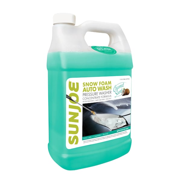 Snow Joe Premium Snow Foam Cannon P.W. Car Wash Soap and Cleaner, 1-Gal. Coconut SPX-FCS1G-COC - main