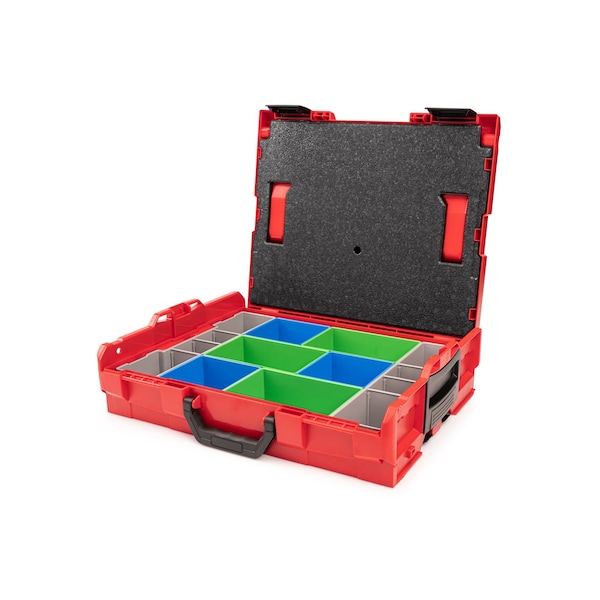 Tekton Shallow Stacking Tool Box, L-BOXX 1 with 8-Piece Organizer Bin Set, Variant A and Lid Insert OLB91008 - main