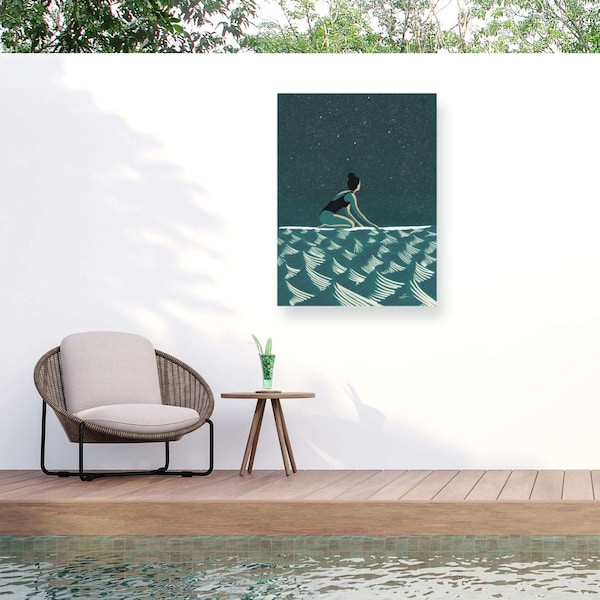 Trademark Fine Art Outdoor Canvas Art Fabian Lavater 'Salt Crystals In the Sky' Wall Art for Patios, or Gardens 1X23746-OC2432WR - main
