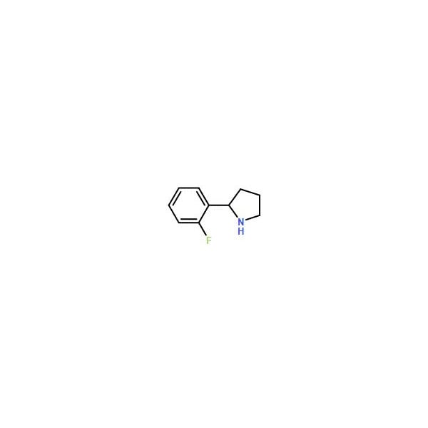 Ak Scientific 2-(2-Fluorophenyl)-pyrrolidine (5g), CAS 72216-04-7 Q588-5g - main