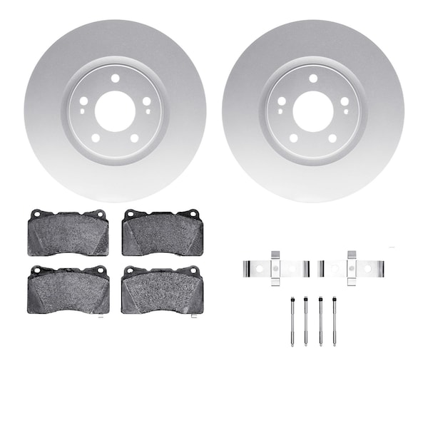 Dynamic Friction Co DFC GEOSPEC Coated Rotors with 5000 Brake Pads - Ceramic and Hardware 4512-72062 - main