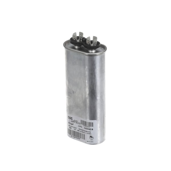 York Capacitor, Run, 440 Volt, 50/60HZ, 25.0uF, Oval S1-CAP44250F - main