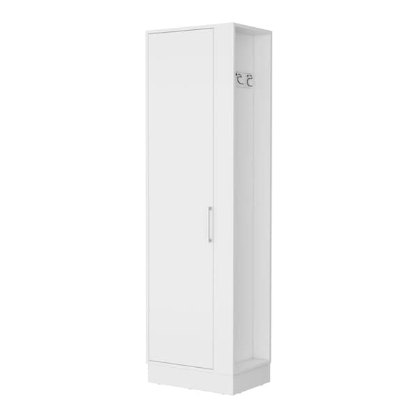 Homeroots 21" White Accent Cabinet With Six Shelves 518205 - main
