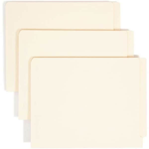 Smead Heavyweight Folder, Two Fasteners, End Tab, Letter, 11 Point Manila, 50/Box 34115 - main