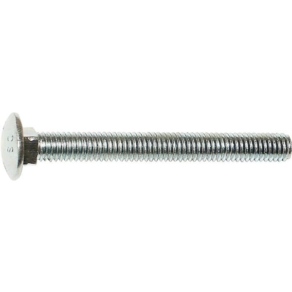 Midwest Fastener 0 Carriage Bolt, 1420 in Thread, NC Thread, 3 in OAL, Zinc, 2 Grade 1059 - main