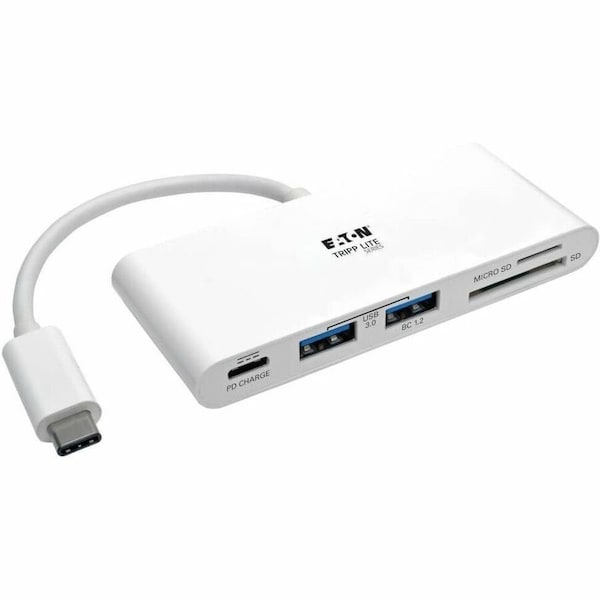 Tripp Lite 2PORT USB-C TO USB-A HUB MICRO SD & SD/MMC READER & USB CHARGING U460-002-2AM-C - main