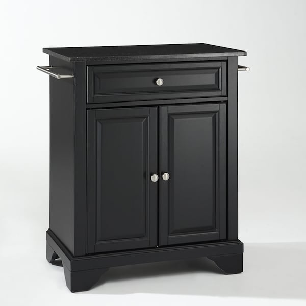 Crosley Lafayette Granite Top Portable Kitchen Island/Cart KF30024BBK - main
